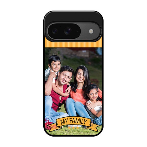 Google Pixel 9 5G Custom Glass Phone Case - My Family Design