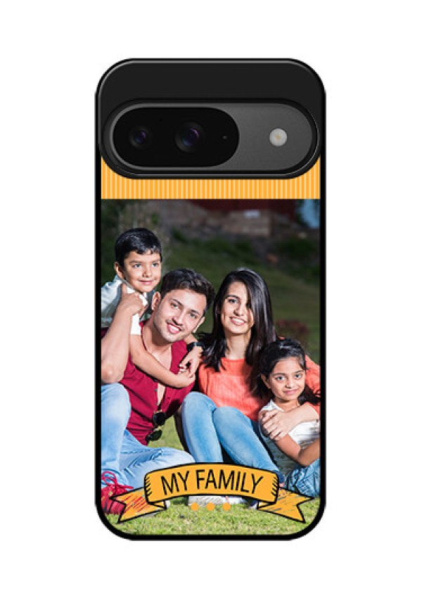 Google Pixel 9 5G Custom Glass Phone Case - My Family Design