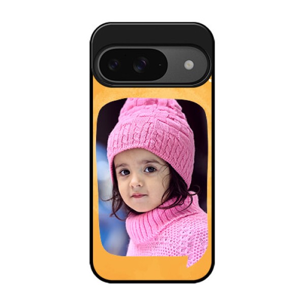 Google Pixel 9 5G Custom Glass Phone Case - Water Color Design With Bird Icons