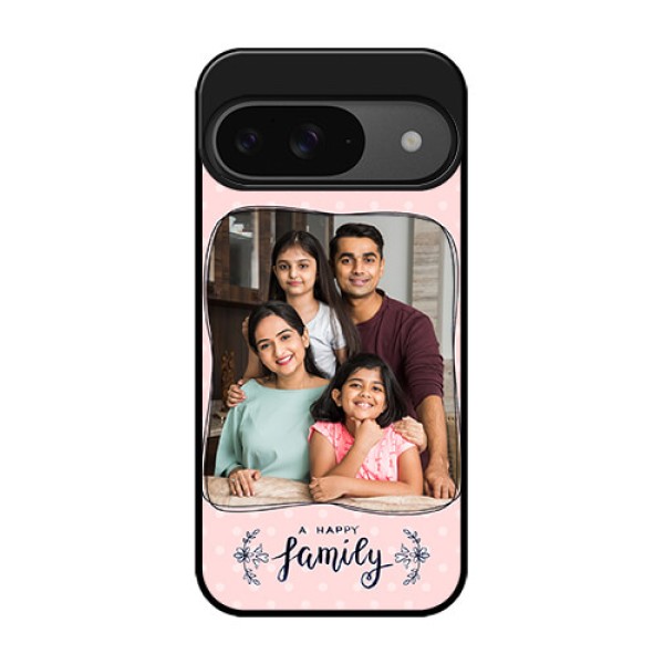 Google Pixel 9 5G Custom Glass Phone Case - Family With Dots Design