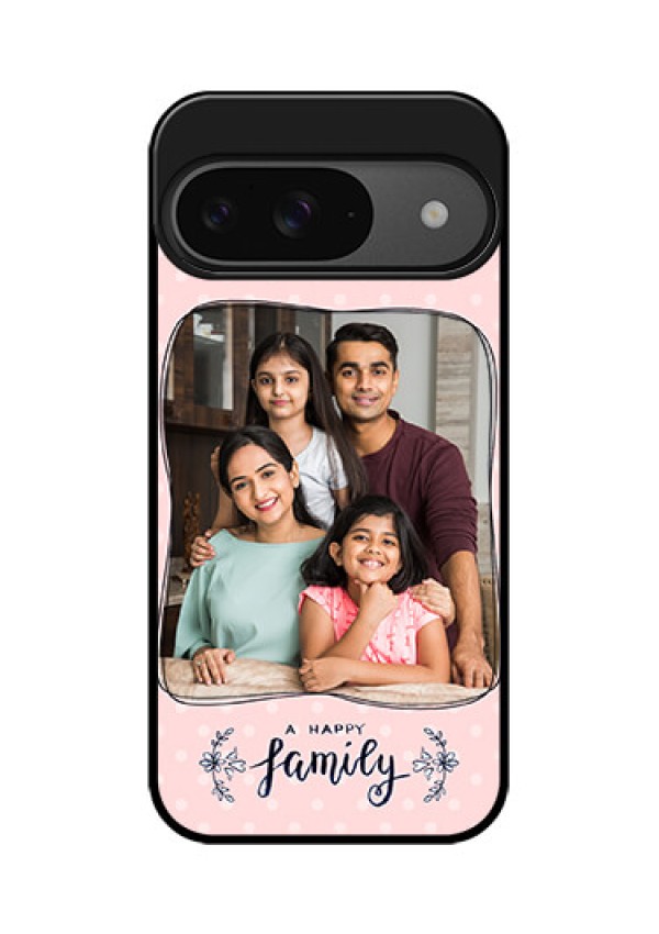 Google Pixel 9 5G Custom Glass Phone Case - Family With Dots Design