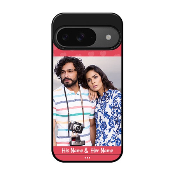 Google Pixel 9 5G Custom Glass Phone Case - Simple Love Design