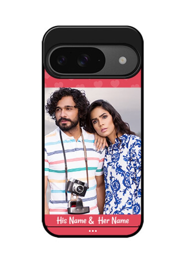 Google Pixel 9 5G Custom Glass Phone Case - Simple Love Design