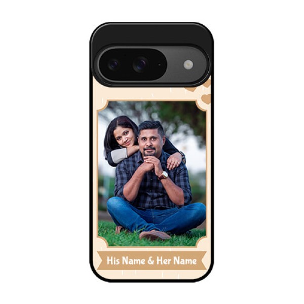 Google Pixel 9 5G Custom Glass Phone Case - With Confetti Love Design