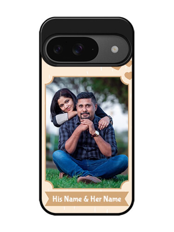 Custom Google Pixel 9 5G Custom Glass Phone Case - With Confetti Love Design