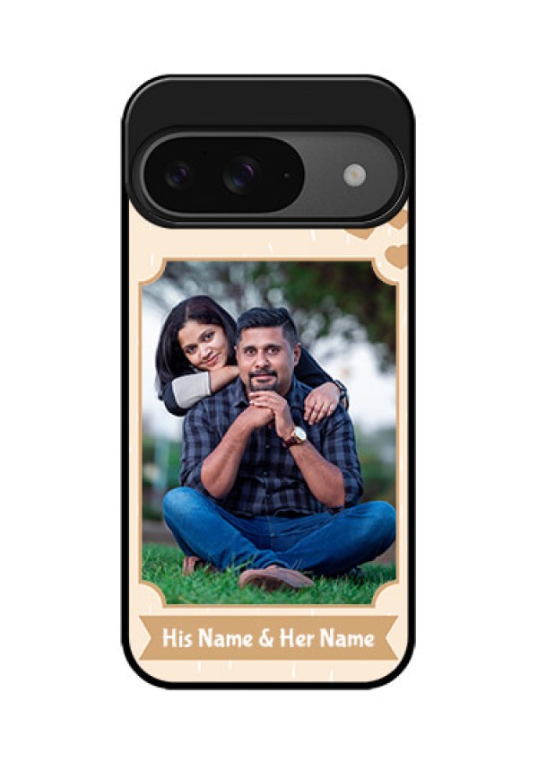Google Pixel 9 5G Custom Glass Phone Case - With Confetti Love Design