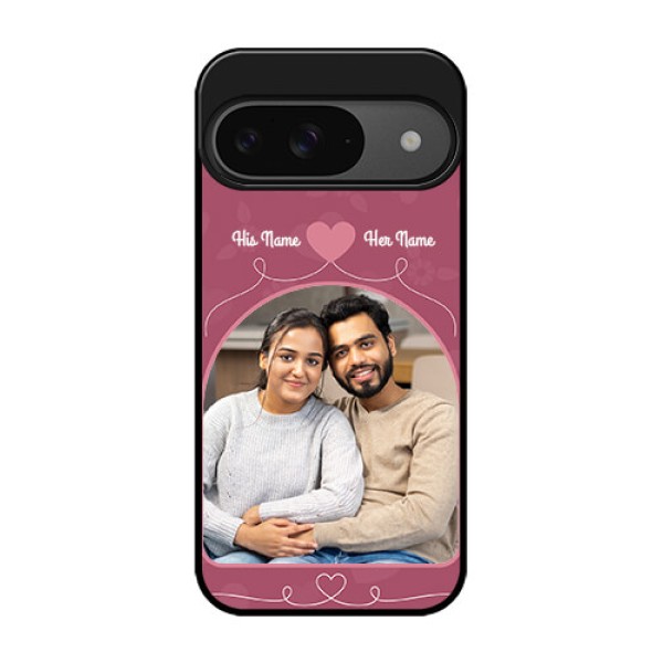 Google Pixel 9 5G Custom Glass Phone Case - Love Floral Design