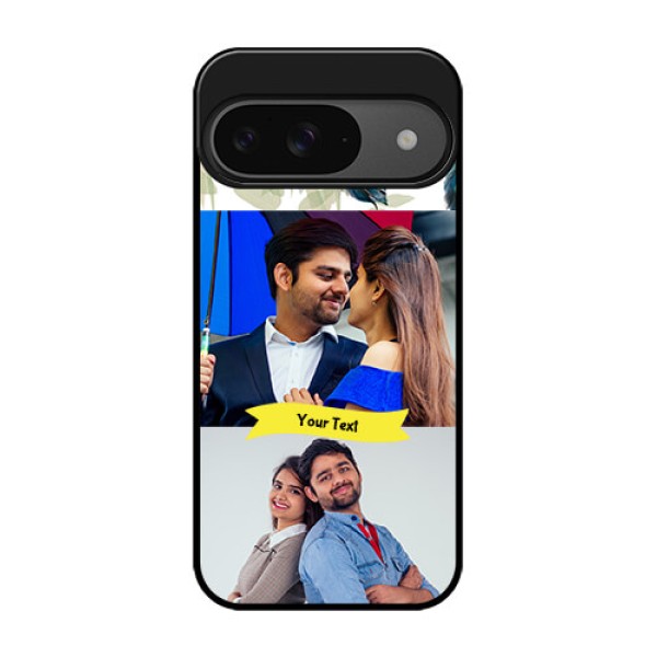 Google Pixel 9 5G Custom Glass Phone Case - Image With Boho Peacock Feather Design