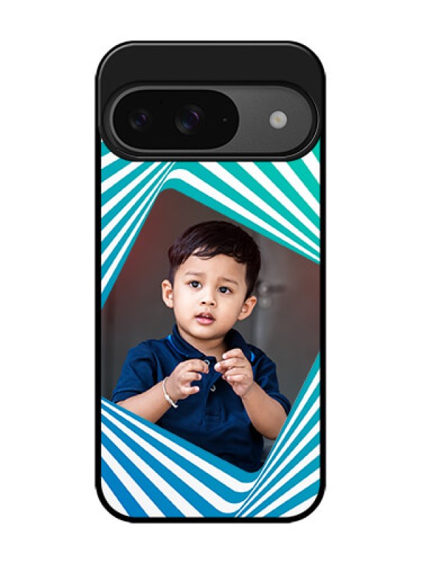 Custom Google Pixel 9 5G Custom Glass Phone Case - Abstract Spiral Design