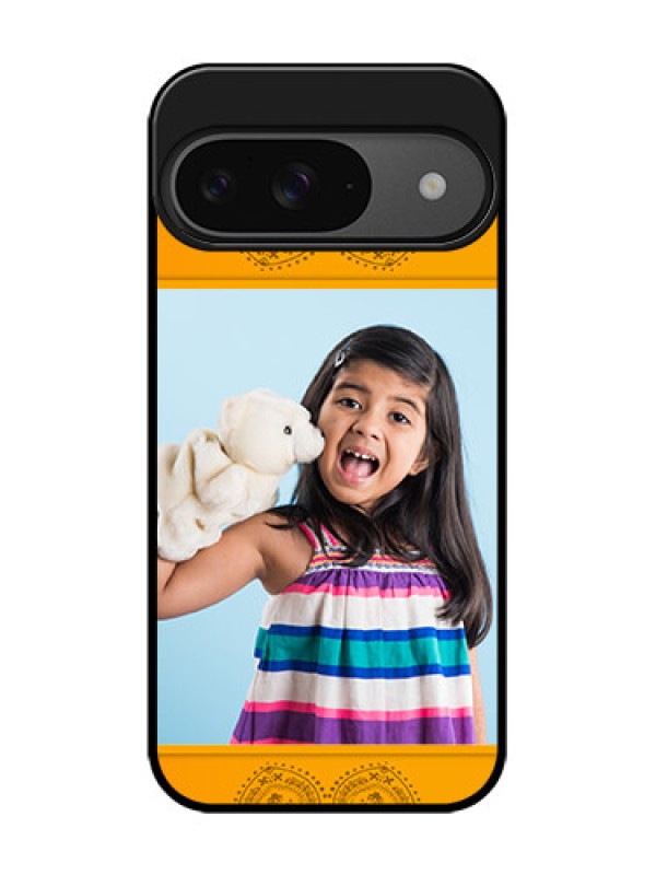 Custom Google Pixel 9 5G Custom Glass Phone Case - Photo Wedding Design