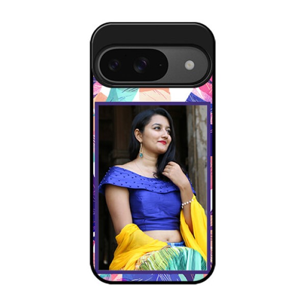 Google Pixel 9 5G Custom Glass Phone Case - Abstract Floral Design