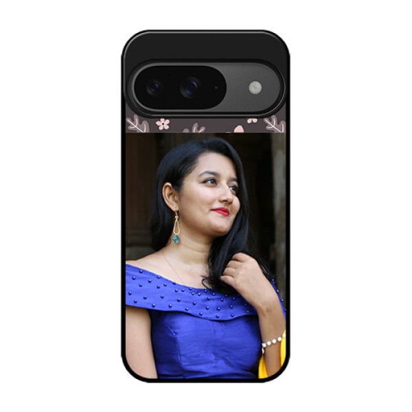 Google Pixel 9 5G Custom Glass Phone Case - Stylish Floral Design