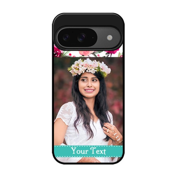 Google Pixel 9 5G Custom Glass Phone Case - Water Colors Floral Design