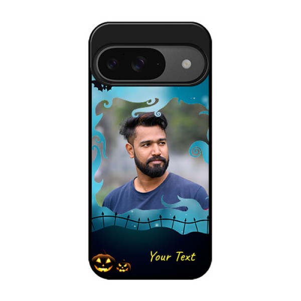 Google Pixel 9 5G Custom Glass Phone Case - Halloween Frame Design