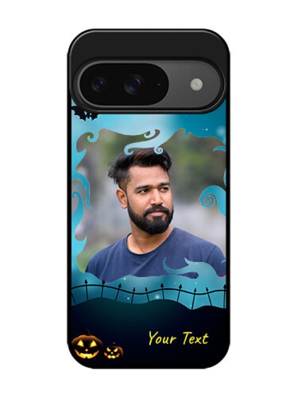 Custom Google Pixel 9 5G Custom Glass Phone Case - Halloween Frame Design