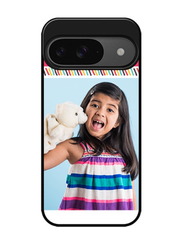 Custom Google Pixel 9 5G Custom Glass Phone Case - Line Art Design