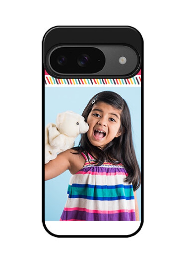 Google Pixel 9 5G Custom Glass Phone Case - Line Art Design
