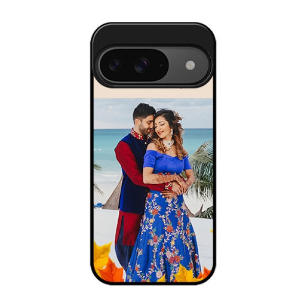Google Pixel 9 5G Custom Glass Phone Case - Autumn Maple Leaves Design