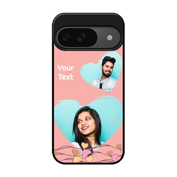 Google Pixel 9 5G Custom Glass Phone Case - Love Doodle Design