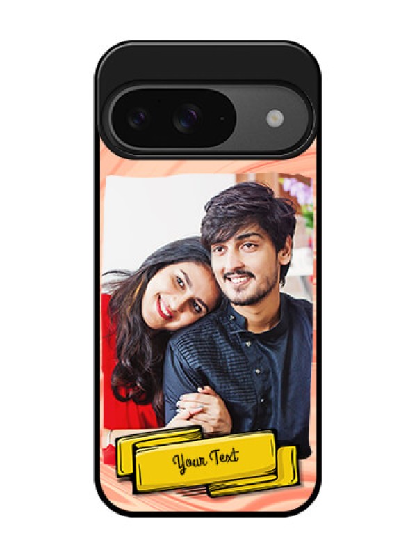 Custom Google Pixel 9 5G Custom Glass Phone Case - Marble Texture Design