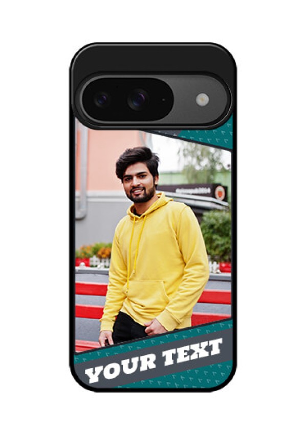 Google Pixel 9 5G Custom Glass Phone Case - Background Pattern Design With Quote