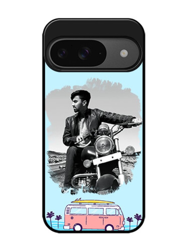 Custom Google Pixel 9 5G Custom Glass Phone Case - Travel and Adventure Design