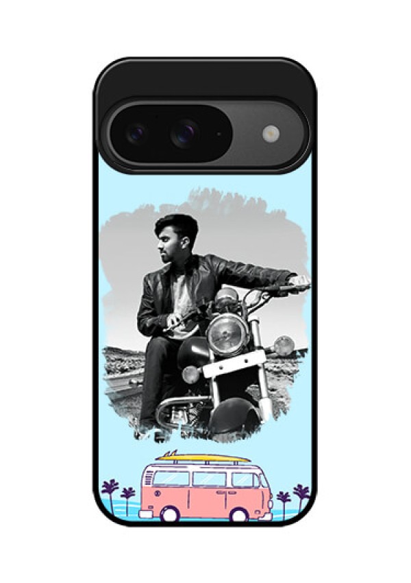 Google Pixel 9 5G Custom Glass Phone Case - Travel and Adventure Design