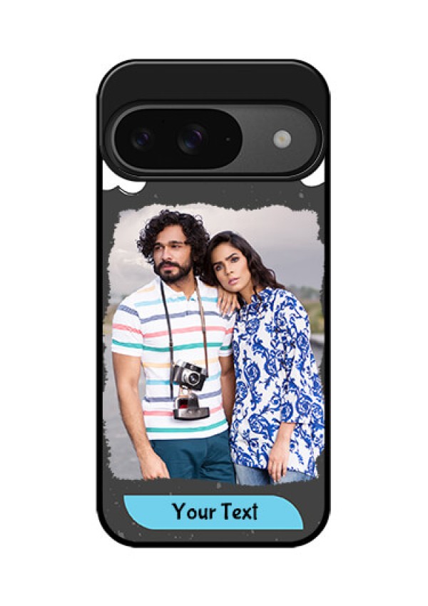 Google Pixel 9 5G Custom Glass Phone Case - Splashes With Love Doodles Design