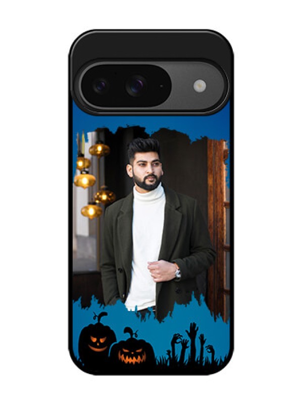 Custom Google Pixel 9 5G Custom Glass Phone Case - With Pro Halloween Design