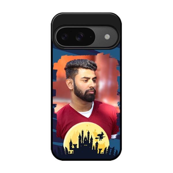 Google Pixel 9 5G Custom Glass Phone Case - Halloween Witch Design