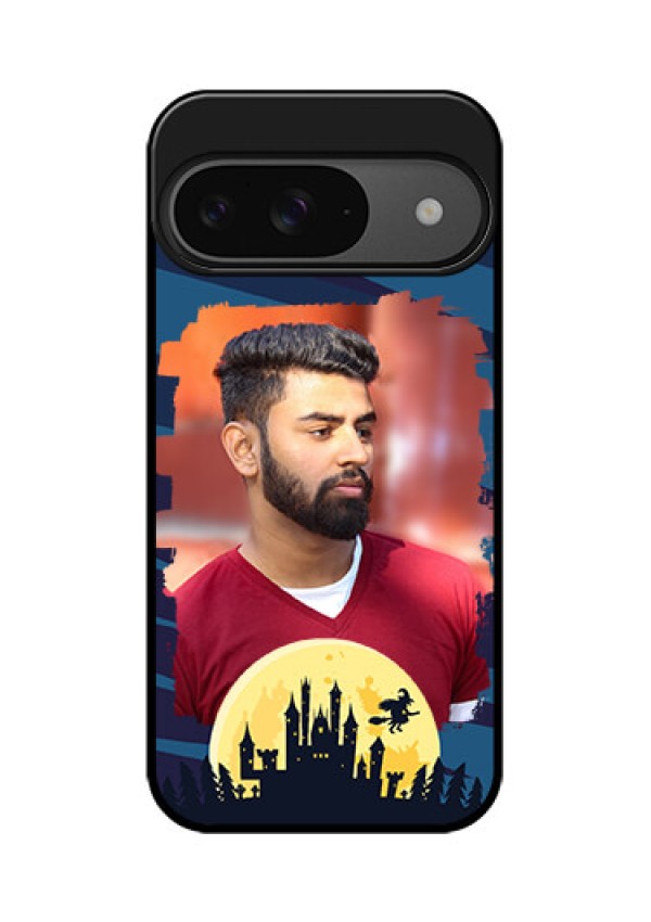 Google Pixel 9 5G Custom Glass Phone Case - Halloween Witch Design
