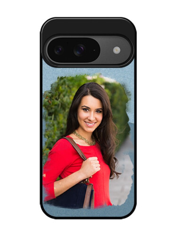 Custom Google Pixel 9 5G Custom Glass Phone Case - Grunge Line Art Design