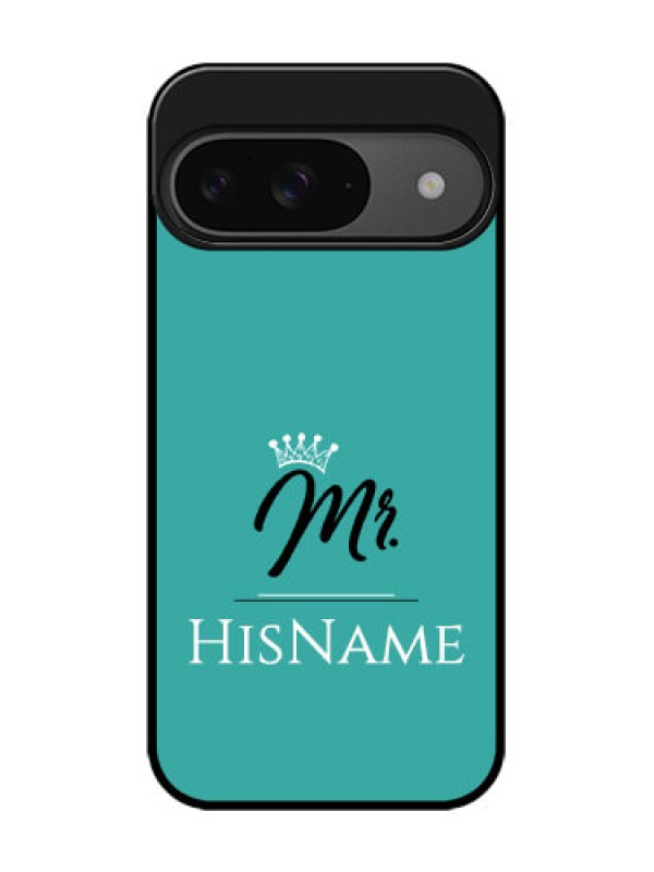 Custom Google Pixel 9 5G Custom Glass Phone Case - Mr With Name Design