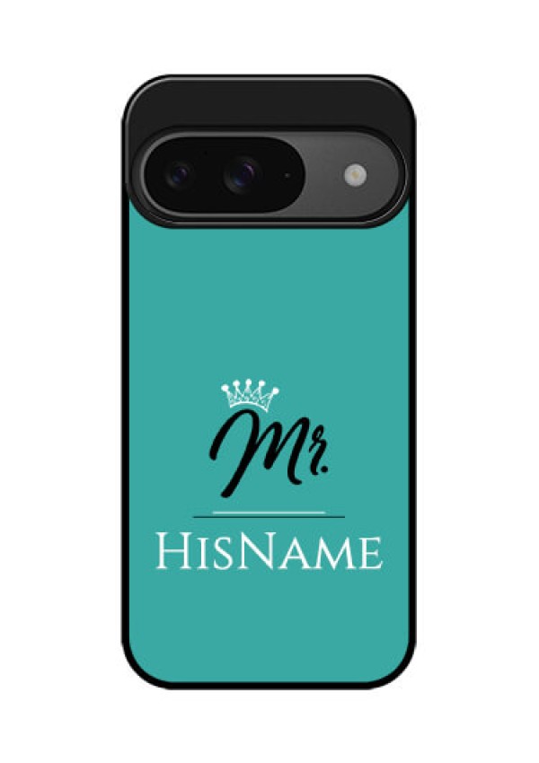 Google Pixel 9 5G Custom Glass Phone Case - Mr With Name Design
