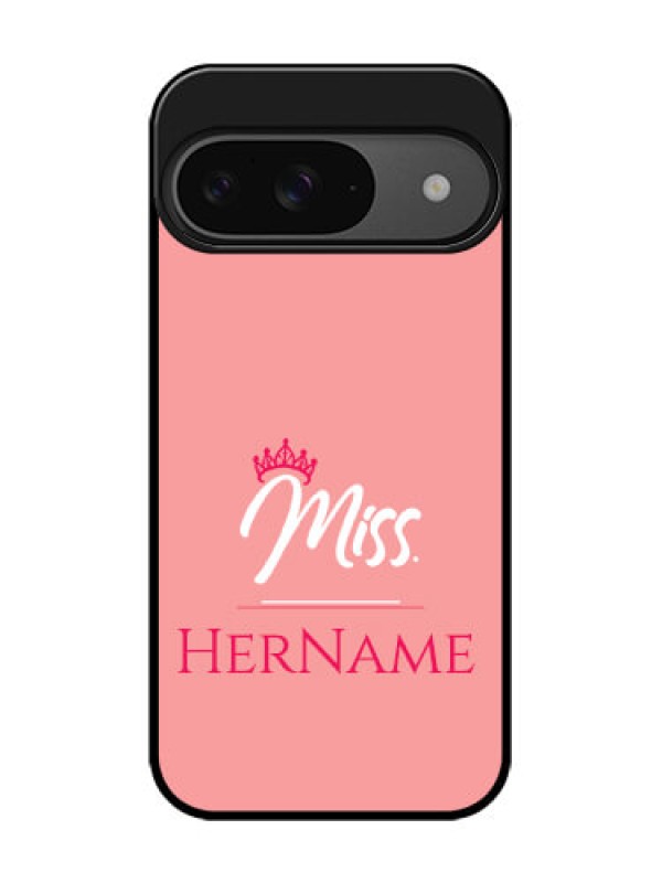 Custom Google Pixel 9 5G Custom Glass Phone Case - Mrs With Name Design