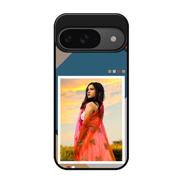 Google Pixel 9 5G Custom Glass Phone Case - Retro Color Pallet Design
