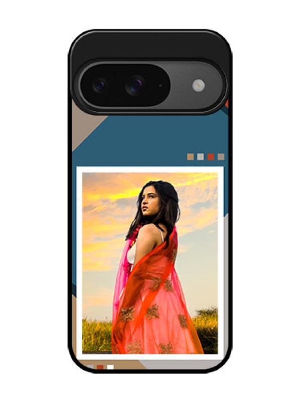 Custom Google Pixel 9 5G Custom Glass Phone Case - Retro Color Pallet Design