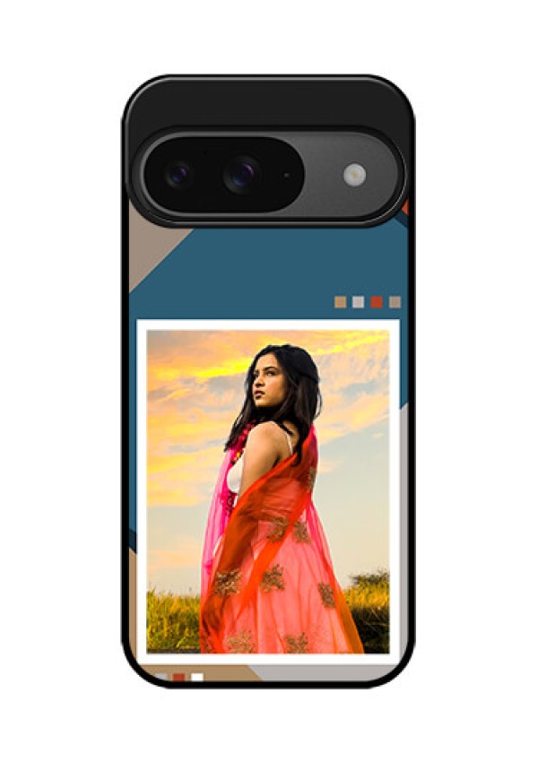 Google Pixel 9 5G Custom Glass Phone Case - Retro Color Pallet Design