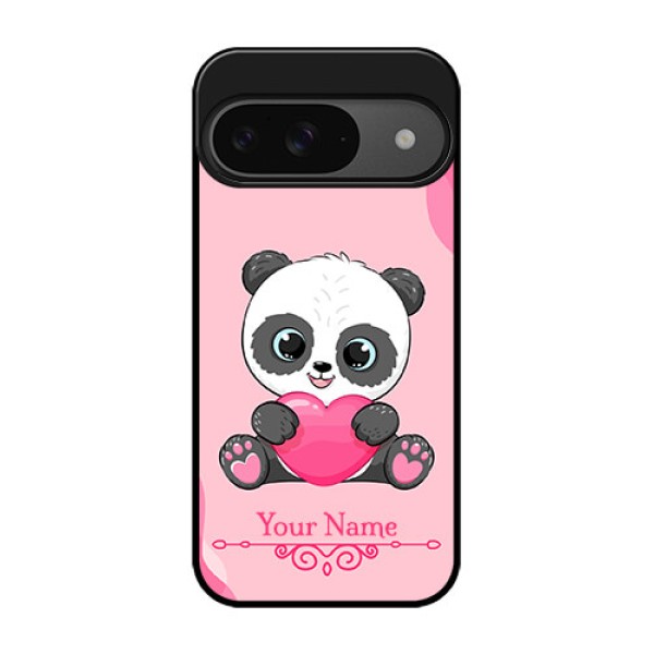 Google Pixel 9 5G Custom Glass Phone Case - Cute Panda Design