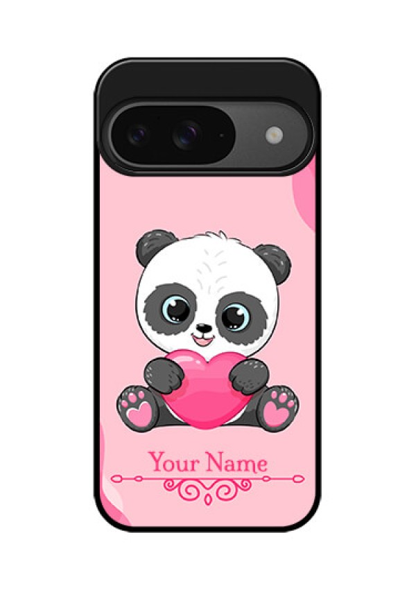 Google Pixel 9 5G Custom Glass Phone Case - Cute Panda Design