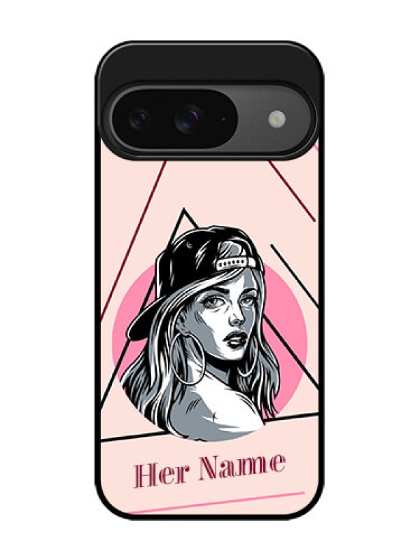 Custom Google Pixel 9 5G Custom Glass Phone Case - Rockstar Girl Design