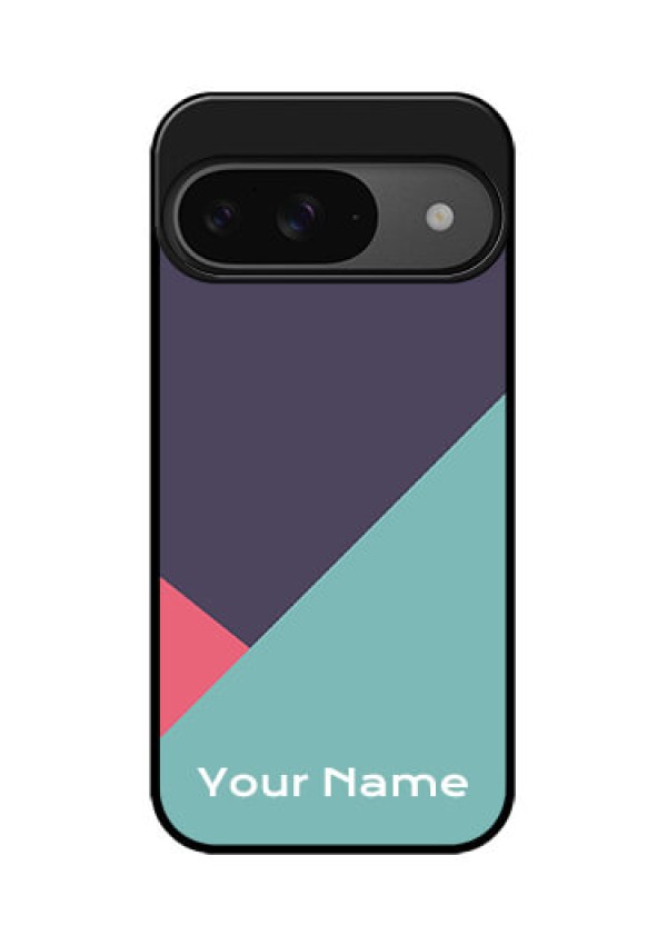 Google Pixel 9 5G Custom Glass Phone Case - Tri Color Abstract Design