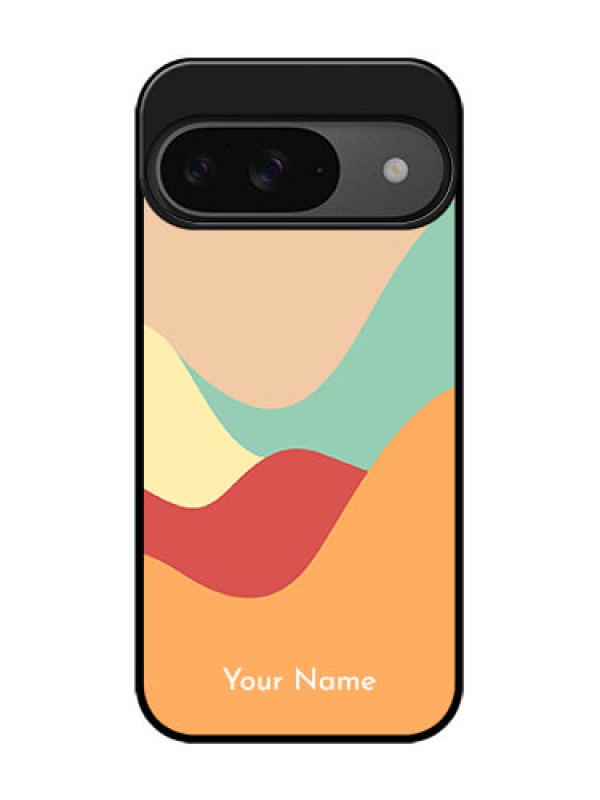 Custom Google Pixel 9 5G Custom Glass Phone Case - Ocean Waves Multi - Colour Design