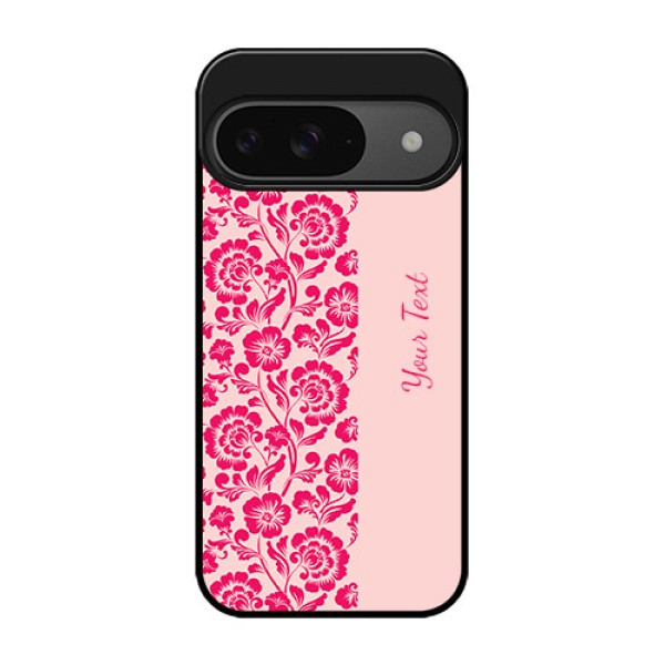 Google Pixel 9 5G Custom Glass Phone Case - Attractive Floral Pattern Design