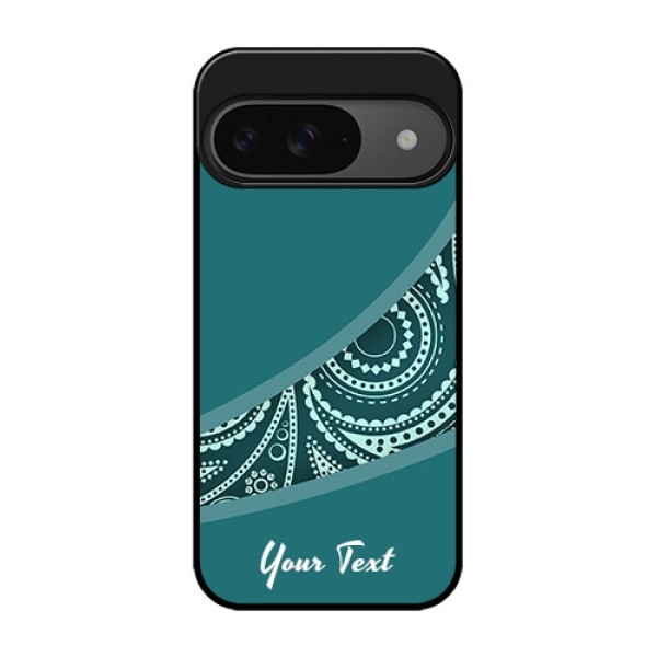 Google Pixel 9 5G Custom Glass Phone Case - Semi Visible Floral Design