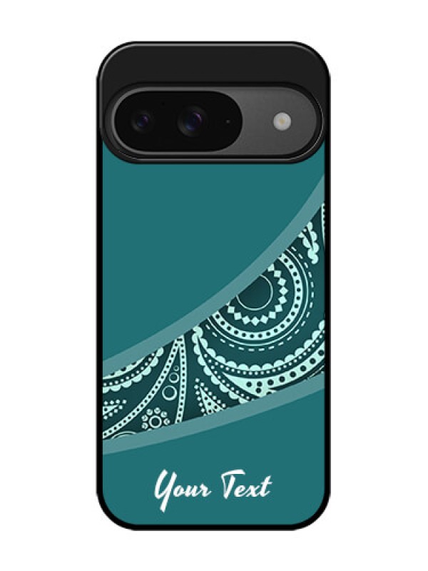 Custom Google Pixel 9 5G Custom Glass Phone Case - Semi Visible Floral Design