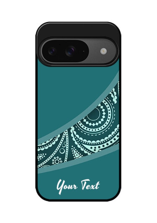 Google Pixel 9 5G Custom Glass Phone Case - Semi Visible Floral Design