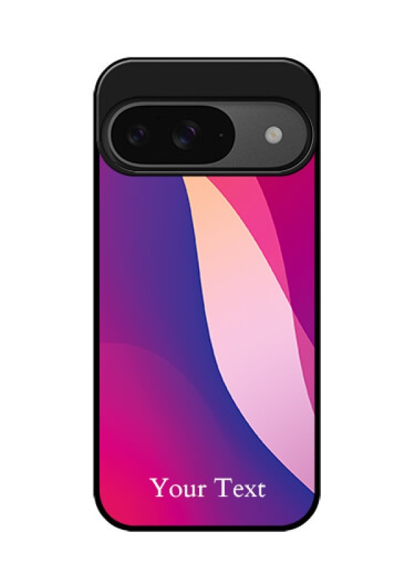 Google Pixel 9 5G Custom Glass Phone Case - Digital Abstract Overlap Design