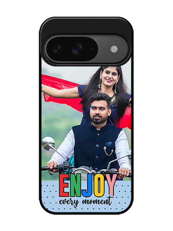 Custom Google Pixel 9 5G Custom Glass Phone Case - Enjoy Every Moment Design