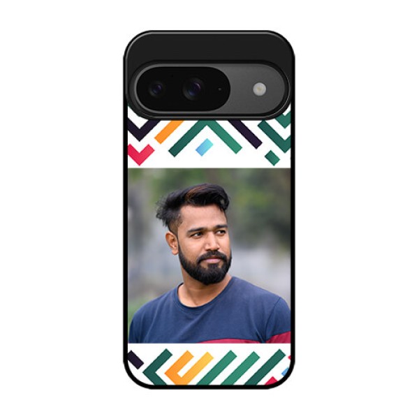 Google Pixel 9 5G Custom Glass Phone Case - Colorful Maze Pattern Design